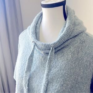 Stitchdrop | Hooded Sweater | XL | Sage | Waffle Knit